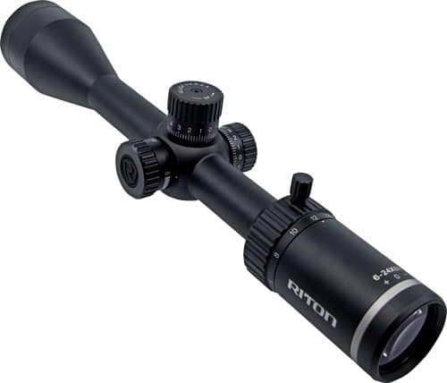 For serious long-range shooting, you will want as much magnification as you can get from your scope. The Riton Optics X1 CONQUER 6-24X50 Riflescope is a practical option for a long-range AR build.