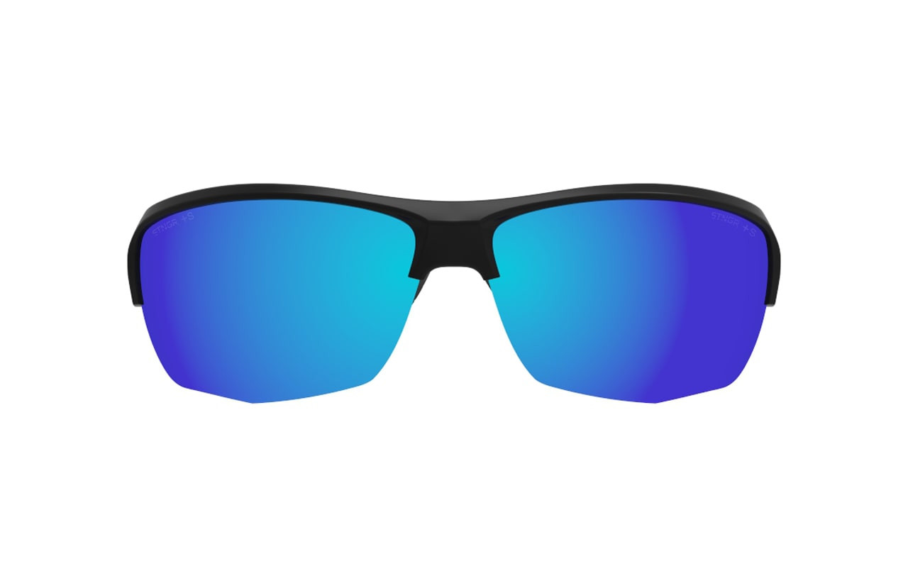 STNGR Hi-Speed Ballistic Sunglasses - Blue Mirror