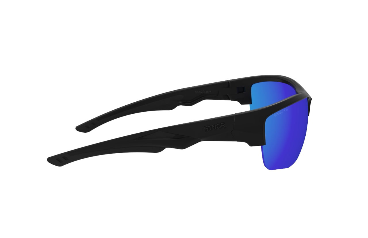STNGR Hi-Speed Ballistic Sunglasses - Blue Mirror
