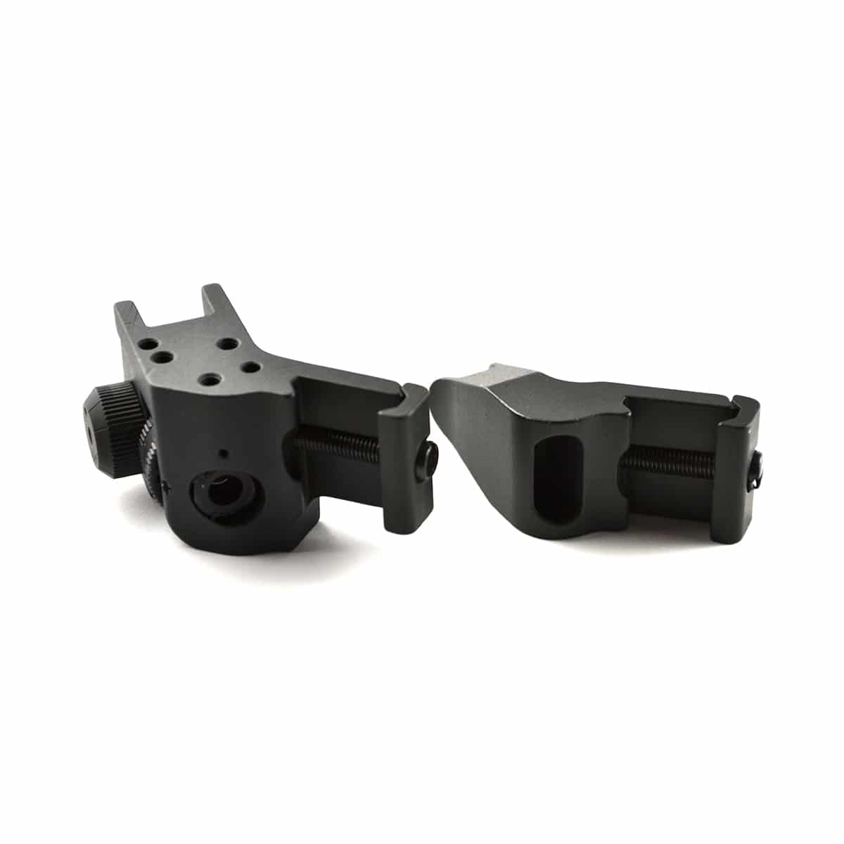 Green Blob Front and Rear 45 Degree Rapid Transition BUIS Backup Iron Sights 