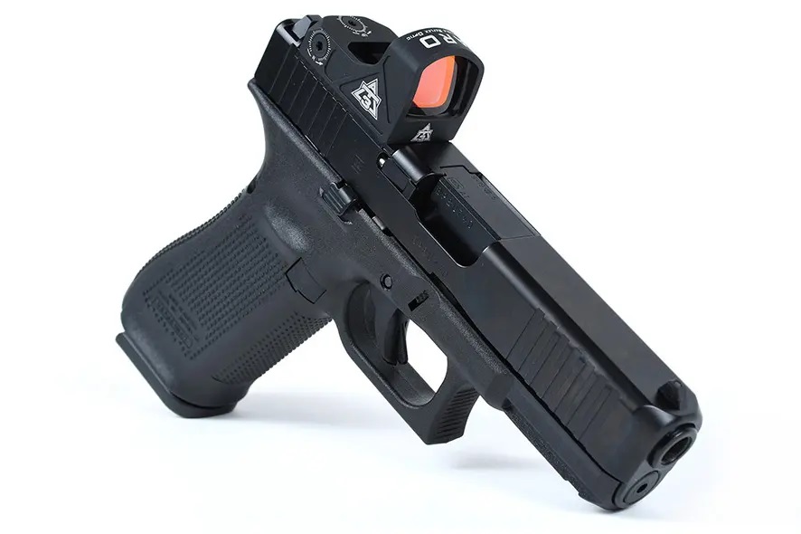 The ARO on an MOS equipped GLOCK is a solid choice for getting on target fast. 