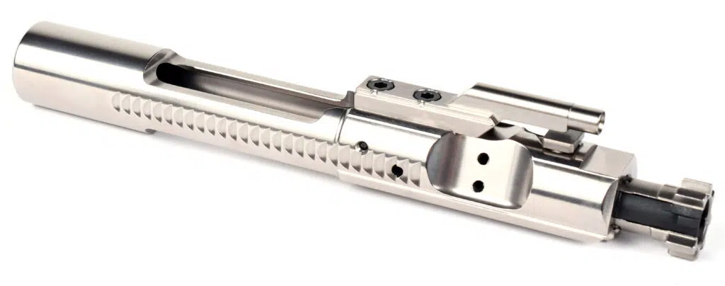 Nickel Boron Bolt Carriers are extremely easy to clean, as a great alternative to chrome plating.