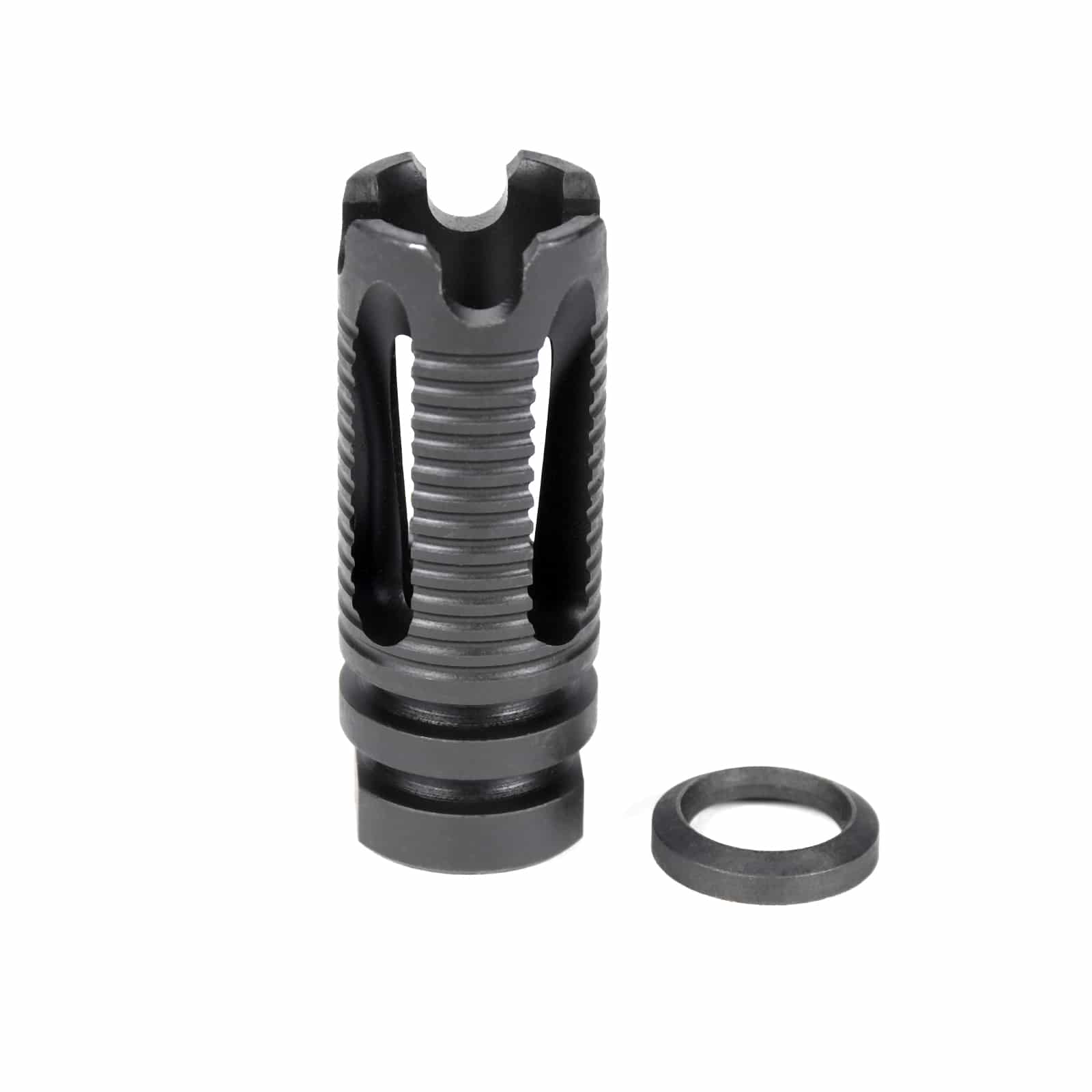 AT3 4-Port Combat Flash Hider with Crush Washer
