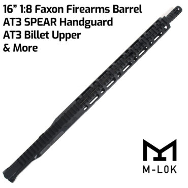 AT3 Tactical FF-ML Complete Upper Receiver with Faxon Firearms Gunner Barrel and SPEAR M-LOK Handguard - 556 NATO - 223 REM