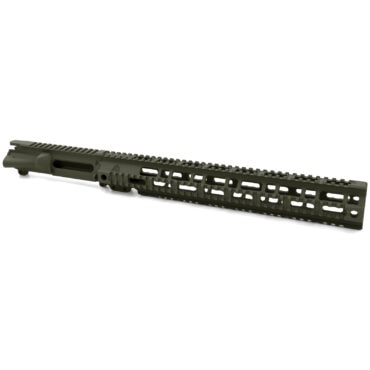 AT3 Tactical Forged AR-15 Upper Receiver with Pro Quad Rail Combo - 15 Inch - OD Green