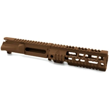 AT3 Tactical Forged AR-15 Upper Receiver with Pro Quad Rail Combo - 7 Inch - Burnt Bronze