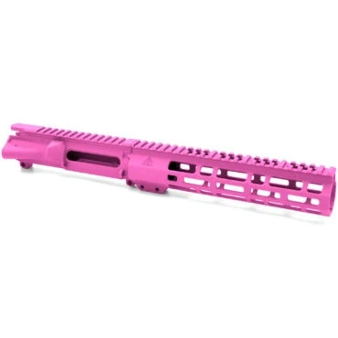 AT3 Tactical Forged AR-15 Upper Receiver with SPEAR M-LOK Handguard Combo - 9 Inch - Pink