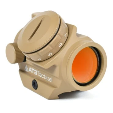 AT3 Tactical RD-50 Red Dot Sight with Crisp 2 MOA Red Dot Reticle - Flat Dark Earth