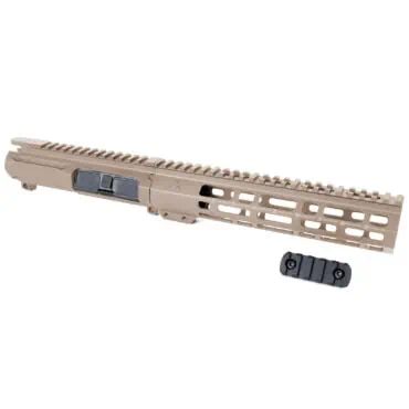 AT3 Tactical SPEAR M-LOK Handguard with Billet Upper Receiver Combo - Flat Dark Earth - 9 Inch