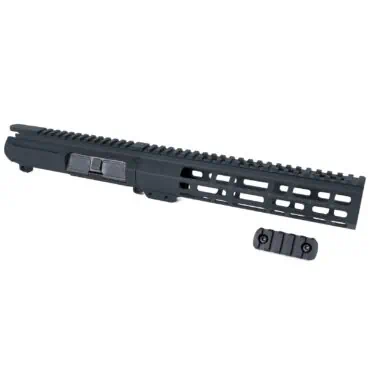 AT3 Tactical SPEAR M-LOK Handguard with Billet Upper Receiver Combo - Gray - 9 Inch