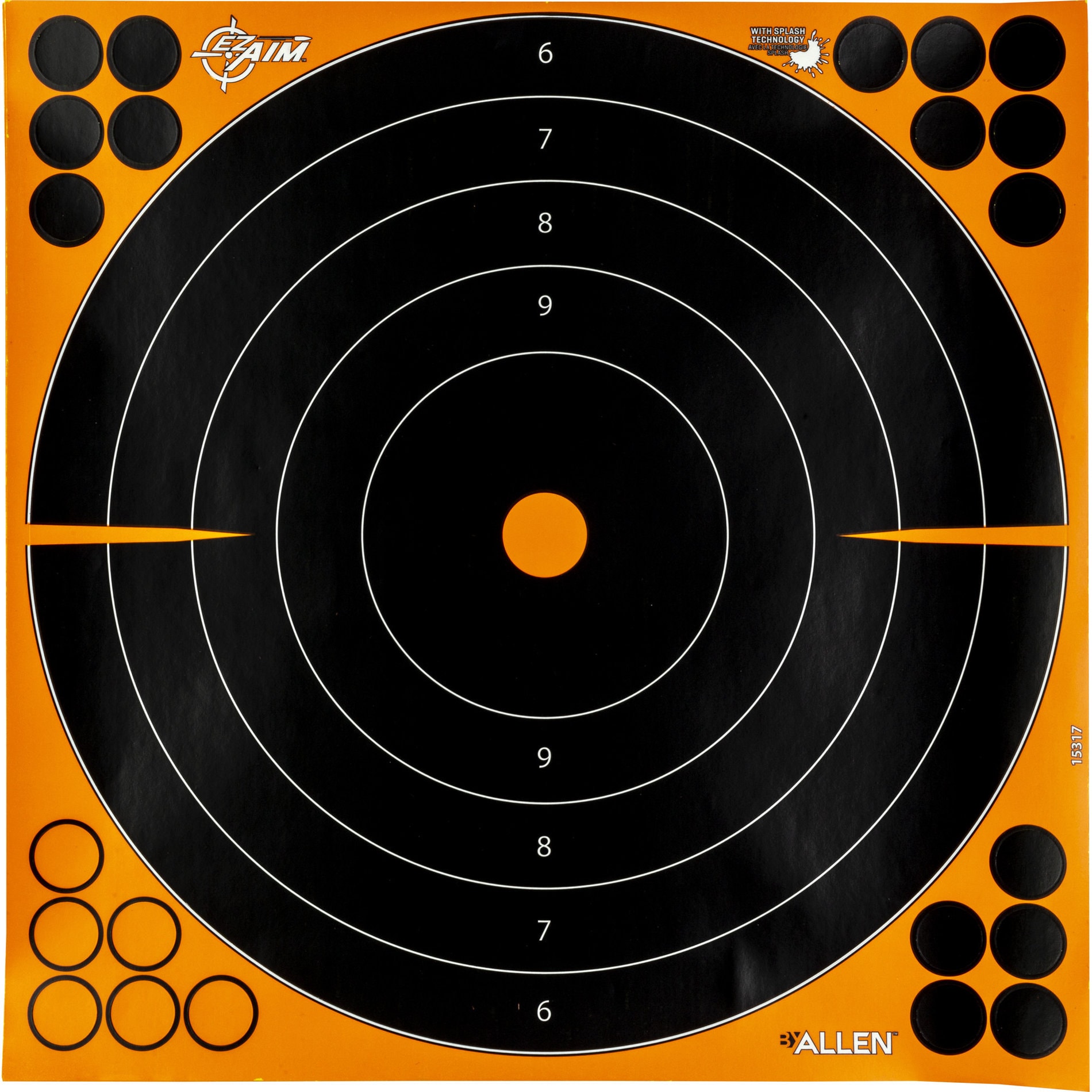 Allen EZ Aim 12 Inch Adhesive Bullseye Targets
