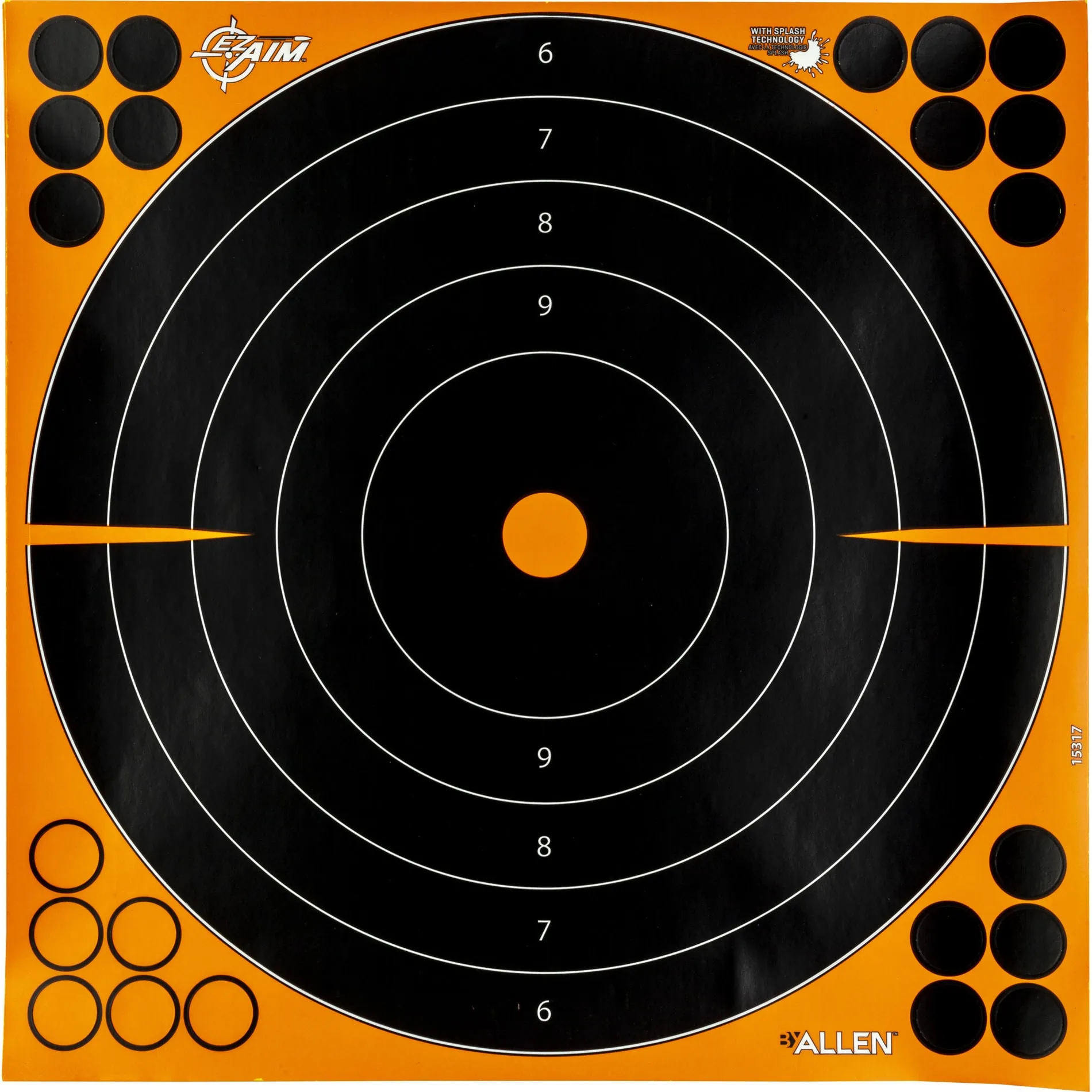 Allen EZ Aim 12 Inch Adhesive Bullseye Targets