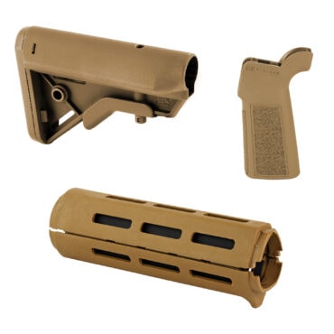 B5 Systems Bravo Furniture Kit - Bravo Stock, Carbine M-LOK Handguard, and Pistol Grip - Coyote Brown