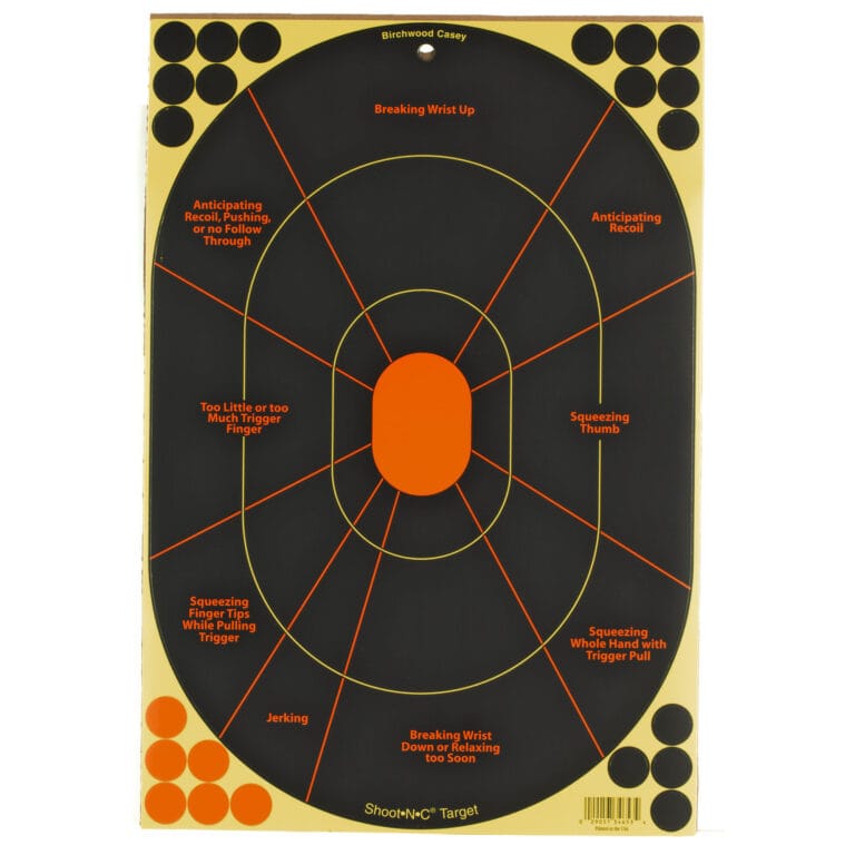 Birchwood Casey Shoot N C Handgun Trainer Targets - 5 Pack