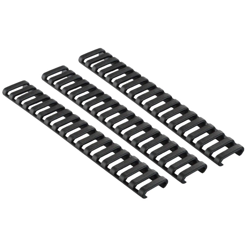 Ergo Picatinny 18 Slot Rubber Rail Protector - 3 Pack - Various Colors