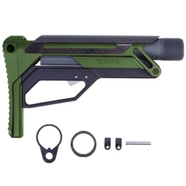 Fortis LA Stock Bundle with Buffer Tube, Endplate, and Castle Nut - OD Green