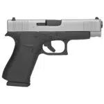 Glock 48 Silver 9mm Compact Pistol – 10 Round – 2 Magazines