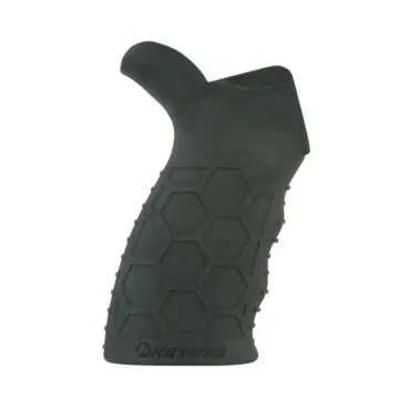 Hexmag Tactical Rubberized Pistol Grip - Black - Side