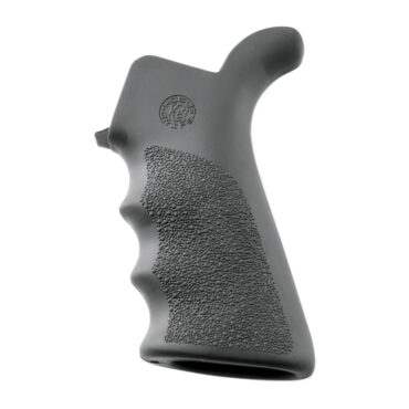 Hogue AR-15 Pistol Grip with Finger Grooves and Beavertail - Gray