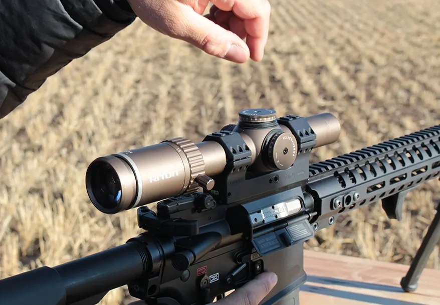 Low-powered scopes, like this XXX, are great for accuracy at close distances. They're faster than stronger scopes, but not as fast as a red dot. 