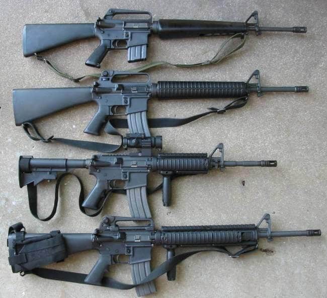 AR 15 Variants - A1, A2, A3 and A4 Similarities and Differences