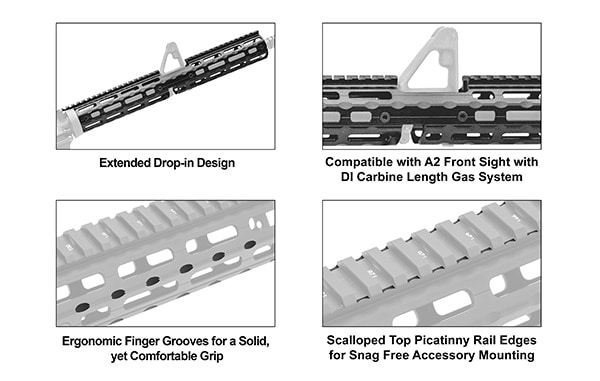15 Inch Drop-In Rail with Ergonomic Design