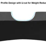 Deep U-Cut rail barely adds weight and blends with the rifle's lines