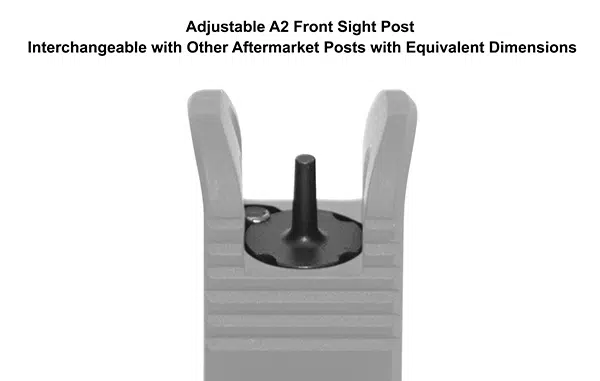 Compatible with A2 Style Aftermarket Front Sight Posts