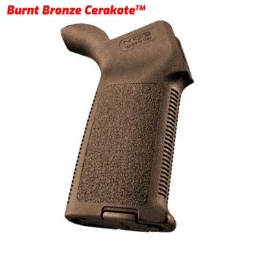 Mag415 MOE Pistol Grip with Burnt Bronze Cerakote by AT3 Tactical
