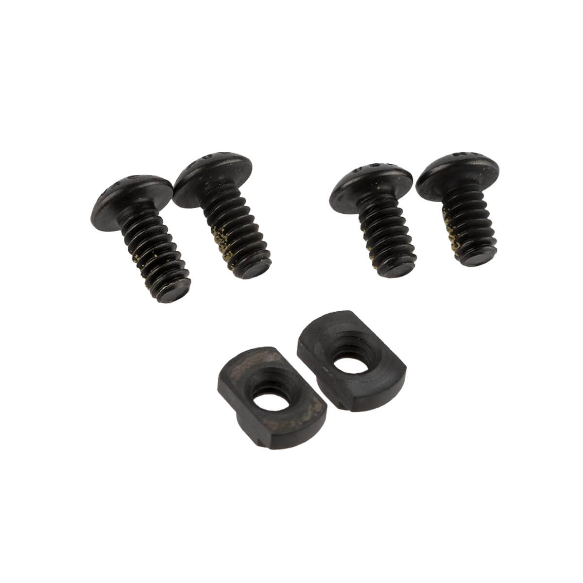 M-LOK Screw and Nut Replacement Set for Rail Sections with Wrench Black 12 Pack 