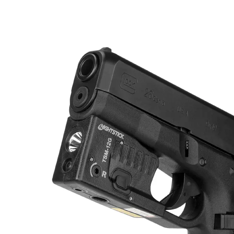 Nightstick TSM-12G Subcompact Weapon Light with Green Laser - Rechargeable - 150 Lumens - Glock G26/G27/G33/G39