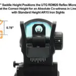 UTG RDM20 Absolute Cowitness Riser Mount for Fastfire Pattern Red Dot Sights