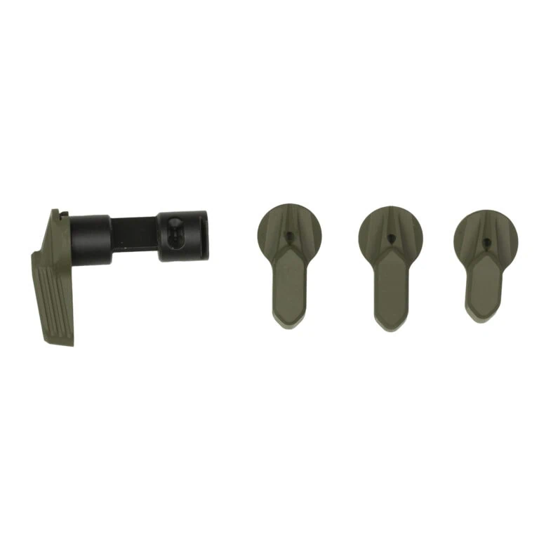 Radian Weapons, Talon, Safety Selector, 45/90 Degrees, 4 Lever Kit, Nitride Finish, Olive Drab Green, Fits AR-15, Ambidextrous