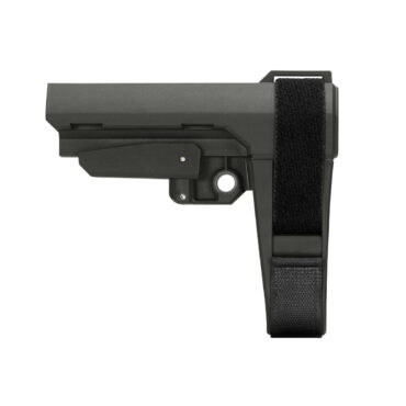 SB Tactical SBA3X AR-15 Pistol Brace - No Buffer Tube - Grey