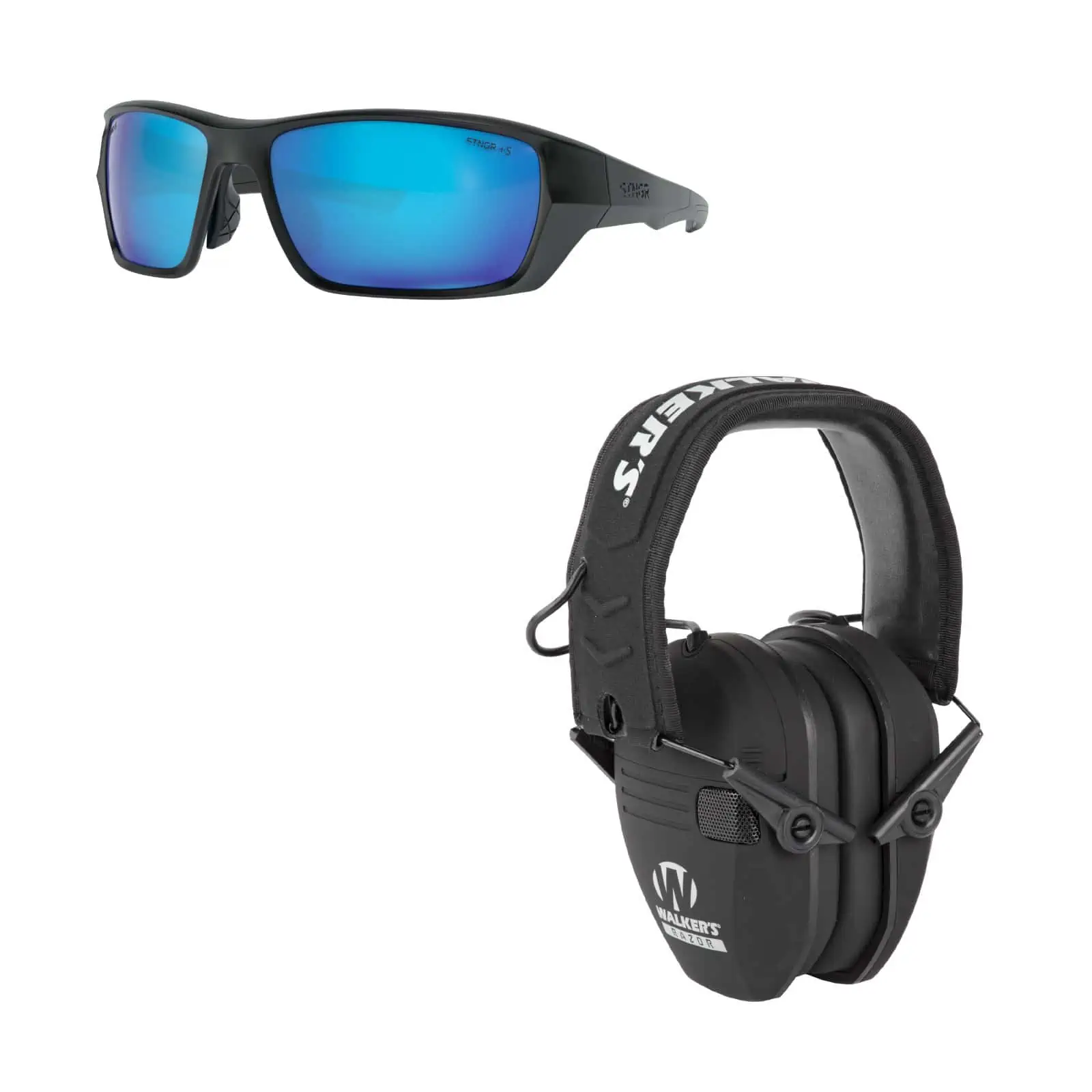 STNGR Alpine Ballistic Glasses + Walker’s Electronic Earmuffs