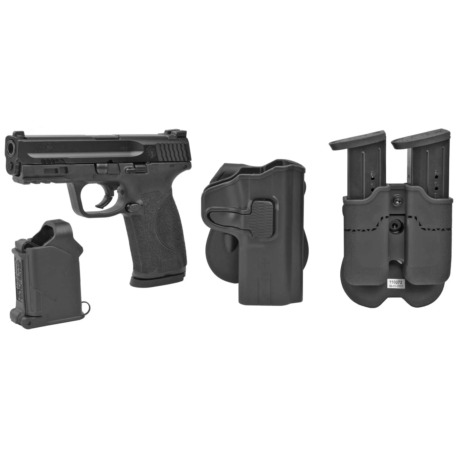 S&W M&P2.0 9mm 4.25" Full Size Pistol - 17 Round - Black - Carry/Range Kit