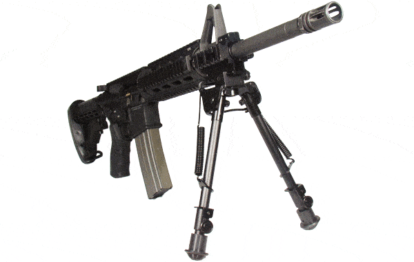 UTG Rifle Bipod Tactical OP High Profile Adjustable Height Bi-pod 8.3-12.7 in. 