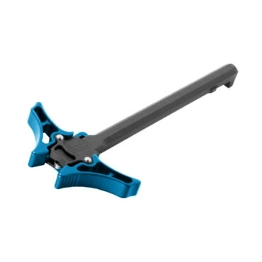 Timber Creek Outdoors Enforcer Ambidextrous AR-15 Charging Handle - Blue - Large Lever