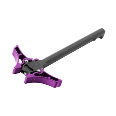 Timber Creek Outdoors Enforcer Ambidextrous AR-15 Charging Handle - Purple - Large Lever