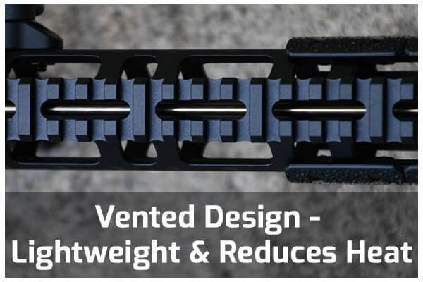 Vented Design - Lightweight and reduces heat