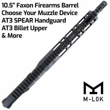 AT3™ FF-ML 10.5 Inch Complete Pistol Upper - Faxon Firearms 10.5 Inch .223/5.56 Barrel - 9