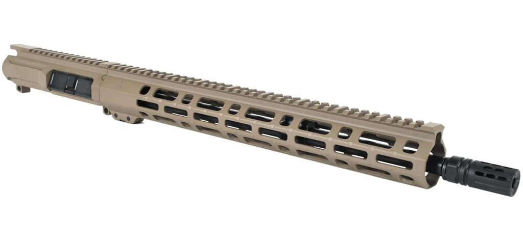 Customizing your gun can take a functional gun to the next level. This is an AT3 Tactical upper in FDE. 