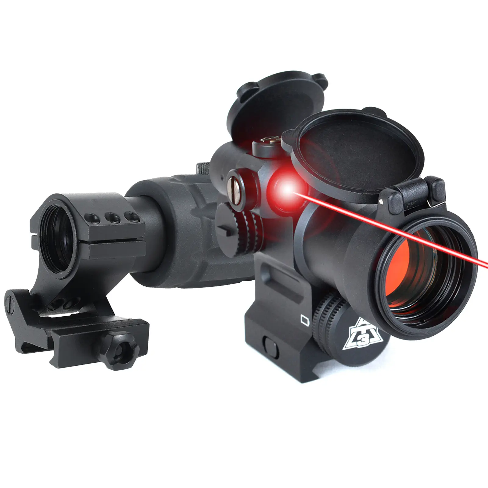AT3™ Magnified Red Dot with Laser Sight Kit – AT3 LEOS & RRDM 3x Magnifier