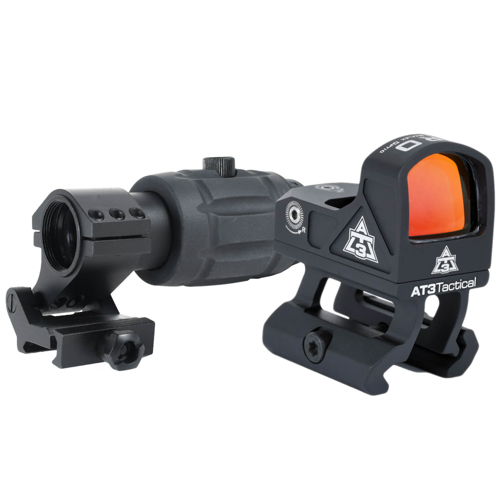 AT3™ ARO + RRDM Magnified Red Dot Kit – Includes Red Dot, Riser, & 3x Magnifier