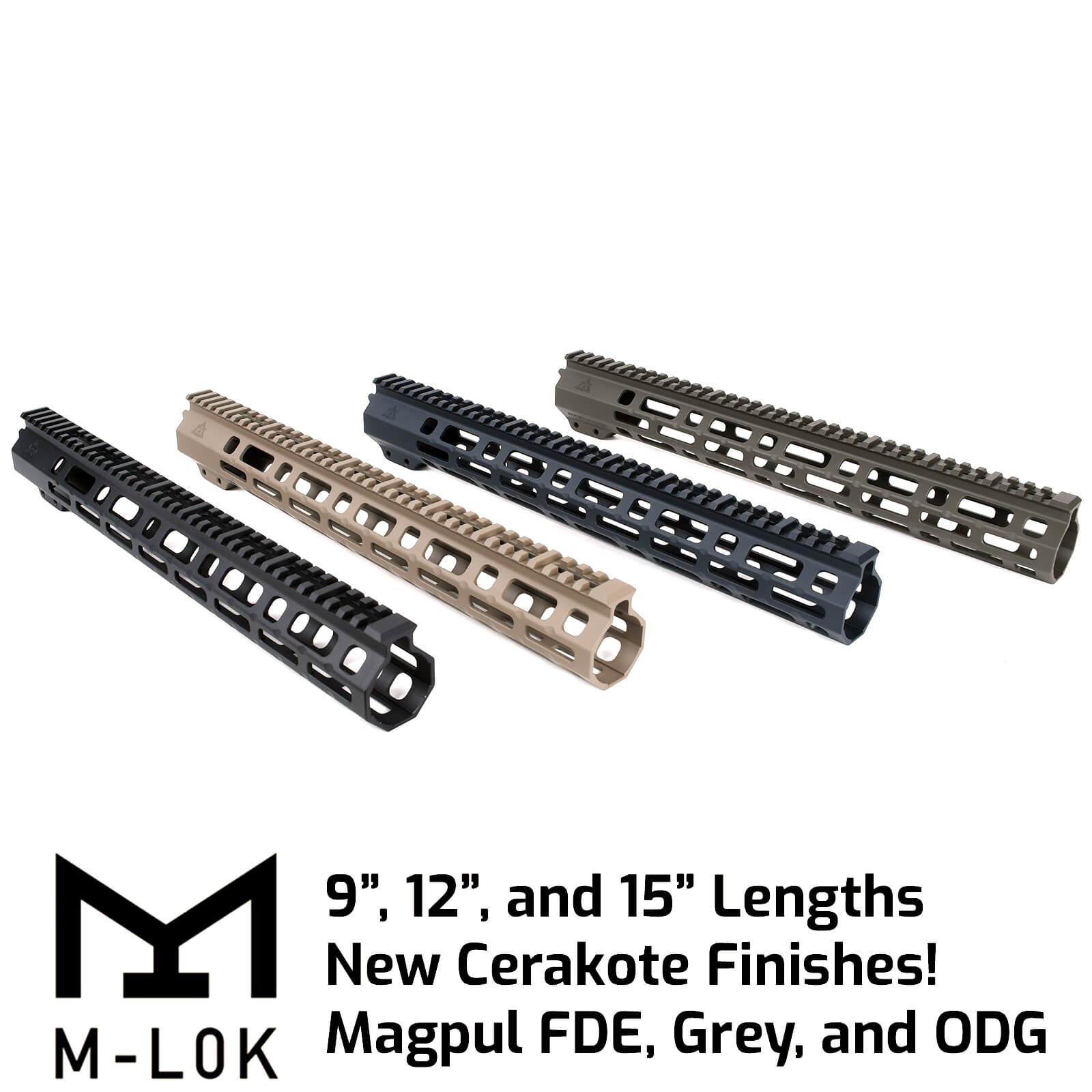 AT3 ™ SPEAR M-LOK ™ AR-15 Free Float Handguard - 12 & 15 inch Lengths. 