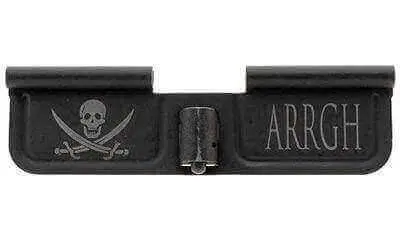 Spike’s AR 15 Ejection Port Door Part Black “Pirate & Arrgh” Engraving SED7003
