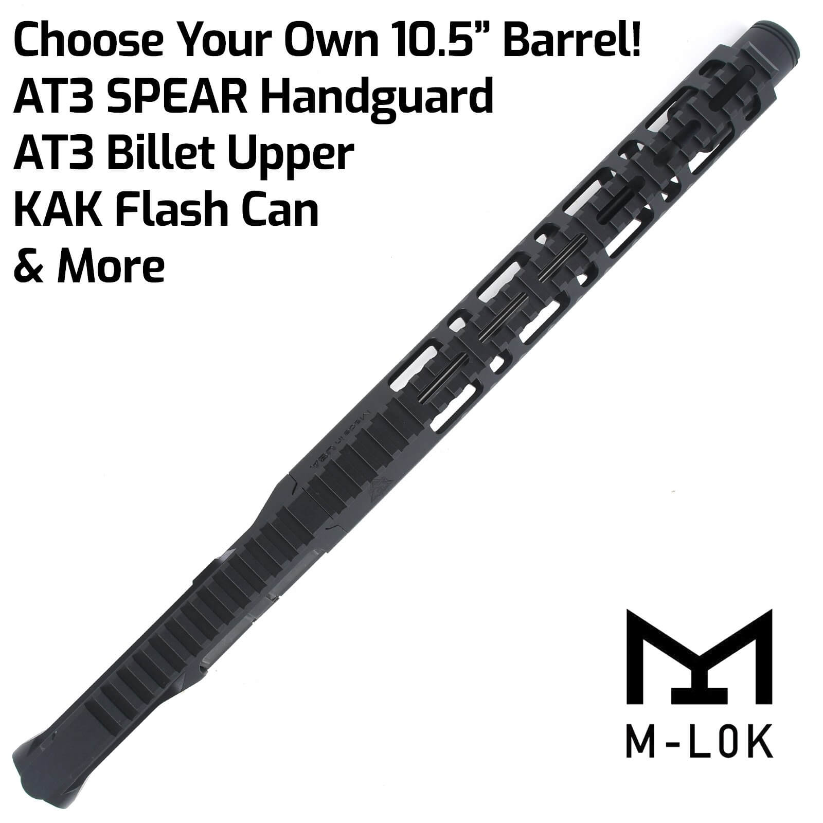 AT3™ FF-ML 10.5″ Complete AR 15 Pistol Upper – Choose Your Own 10.5 inch .2...