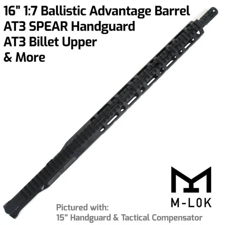 AT3™ FF-ML Complete Rifle Upper - .223/5.56 16" Ballistic Advantage Barrel - M-LOK Free Float Handguard