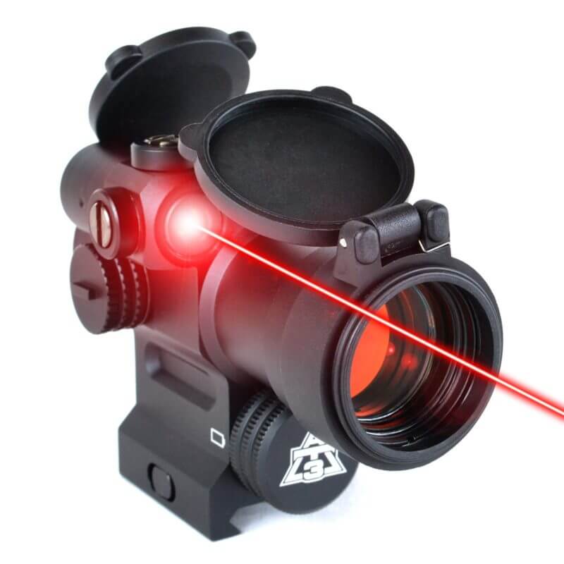 AT3™ LEOS™ Red Dot Sight with Integrated Laser Sight & Riser