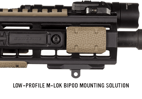 Low Profile M-LOK Rifle Bipod Mount